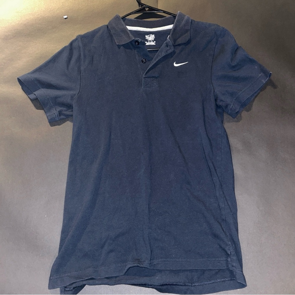 Nike Blue Polo Shirt Classic Athletic Style